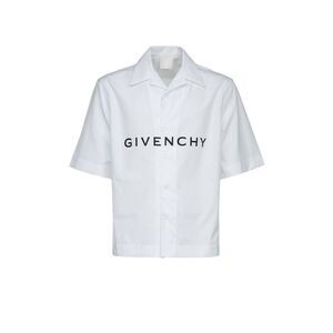 Givenchy Bicolor Cotton Shortsleeve Men's Shirt